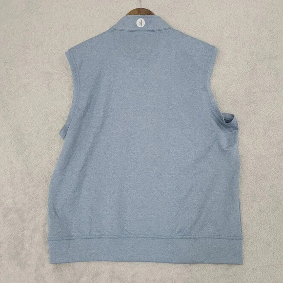 Johnnie-O Men's Loyola Academy Sleeveless Quarter-Zip Pullover Vest L Blue 21PT - Picture 2 of 6